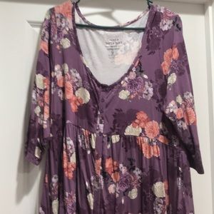 Torrid floral knit top